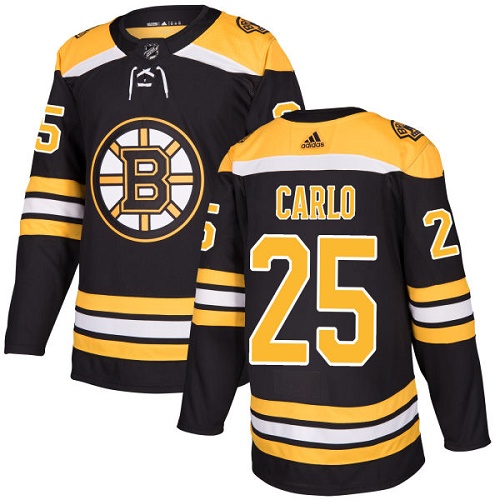 Adidas Men Boston Bruins #25 Brandon Carlo Black Home Authentic Stitched NHL Jersey->boston bruins->NHL Jersey